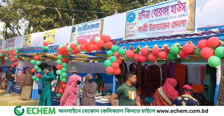 হিলিতে চলছে দিনব্যাপী নারী উদ্যোক্তা মেলা