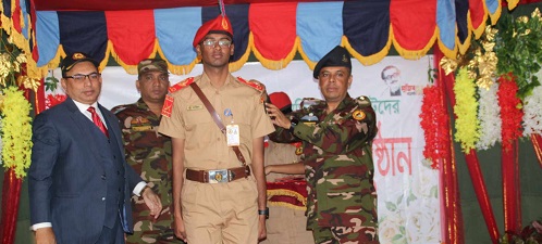 বিএনসিসির নোবিপ্রবি প্লাটুনের সিইউও সাজিদ