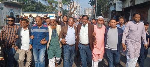 ফরিদপুরে শামীম হকের মনোনয়ন বৈধ হওয়ায় আনন্দ মিছিল