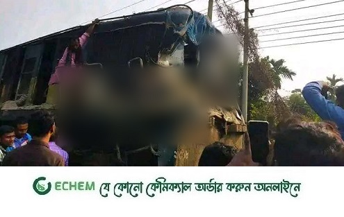 ময়মনসিংহে বালুবাহী ট্রাকে ট্রেনের ধাক্কা, নিহত ৩