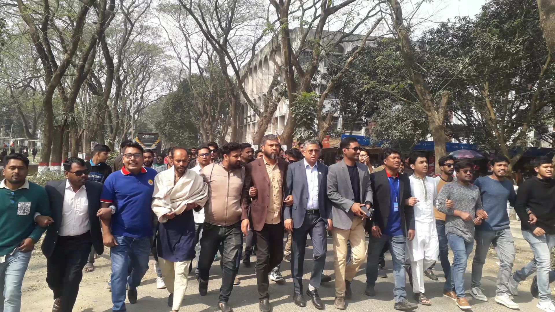 নিরাপদ ক্যাম্পাসের দাবিতে ইবি ছাত্রলীগের বিক্ষোভ মিছিল