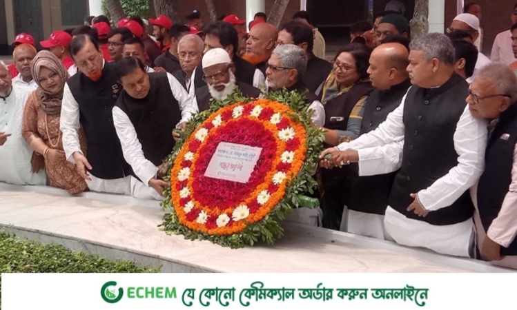 বঙ্গবন্ধুর সমাধিতে ডা: কবীর চৌধুরীর শ্রদ্ধা নিবেদন