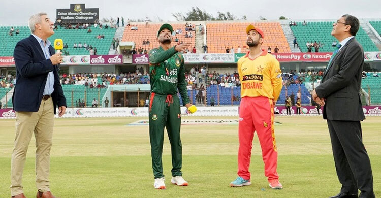 টস জিতে জিম্বাবুয়েকে ব্যাটিংয়ে পাঠালো বাংলাদেশ