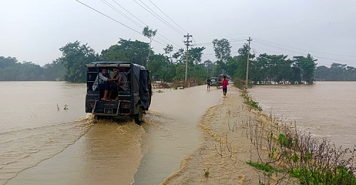 সিলেটের নিম্নাঞ্চল নতুন করে প্লাবিত হচ্ছে