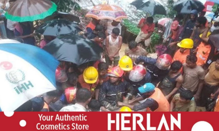 রোহিঙ্গা ক্যাম্পে পাহাড়ধসে নিহত ৯