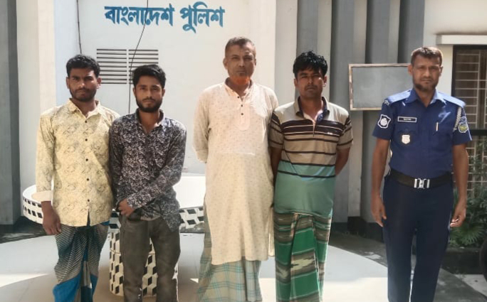 ময়মনসিংহে পুলিশের অভিযানে ৫জন গ্রেফতার