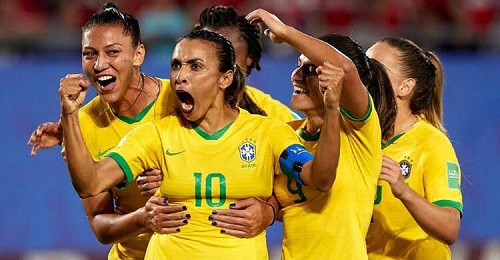 কোয়ার্টার ফাইনালে ব্রাজিল নারী ফুটবল দলের