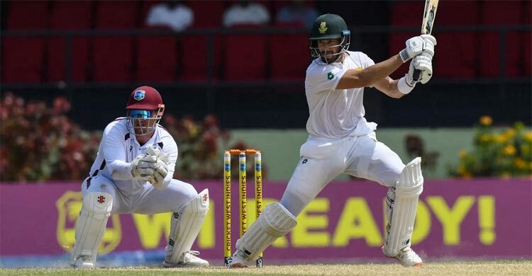 গায়ানা টেস্টের দ্বিতীয় দিন শেষে চালকের আসনে দক্ষিণ আফ্রিকা