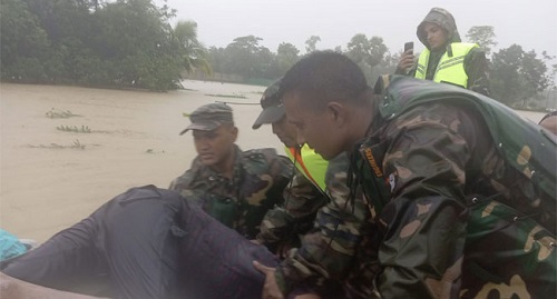 বন্যার্তদের উদ্ধারে সেনাবাহিনীর জরুরি নম্বর