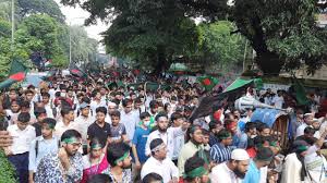 ছাত্র-জনতার ‘শহীদি মার্চ’ শুরু