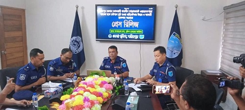 ফরিদপুর জেলা পুলিশের প্রেস ব্রিফিং অনুষ্ঠিত
