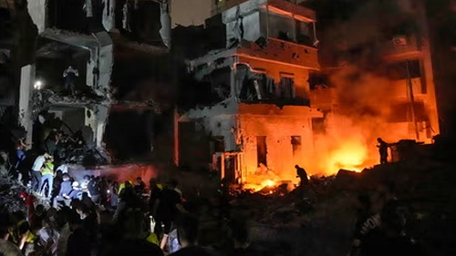 বৈরুতে ইসরায়েলি হামলায,  নিহত ২২ ও আহত ১১৭