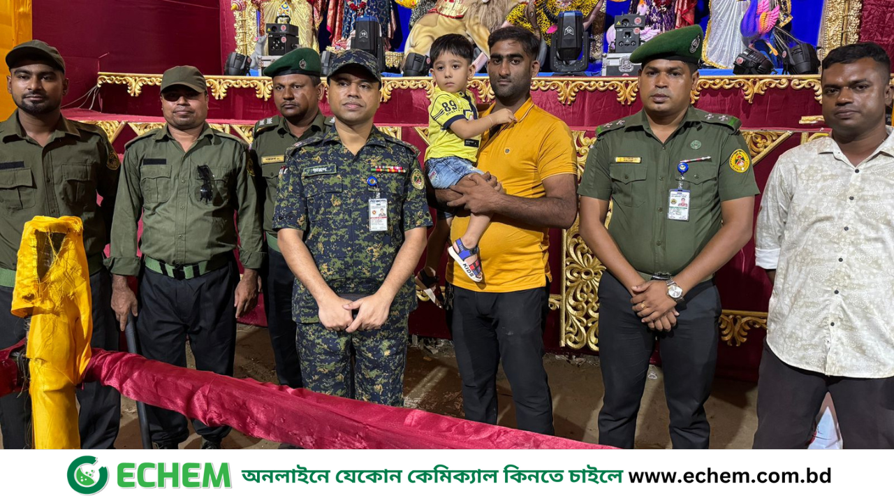 ফরিদপুরে বিভিন্ন পূজা মন্ডপ পরিদর্শন করেন  আনসার ও গ্রাম প্রতিরক্ষা বাহিনী