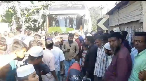 কুড়িগ্রামে বাস চাপায় প্রাণ গেল মোটরসাইকেল চালকের