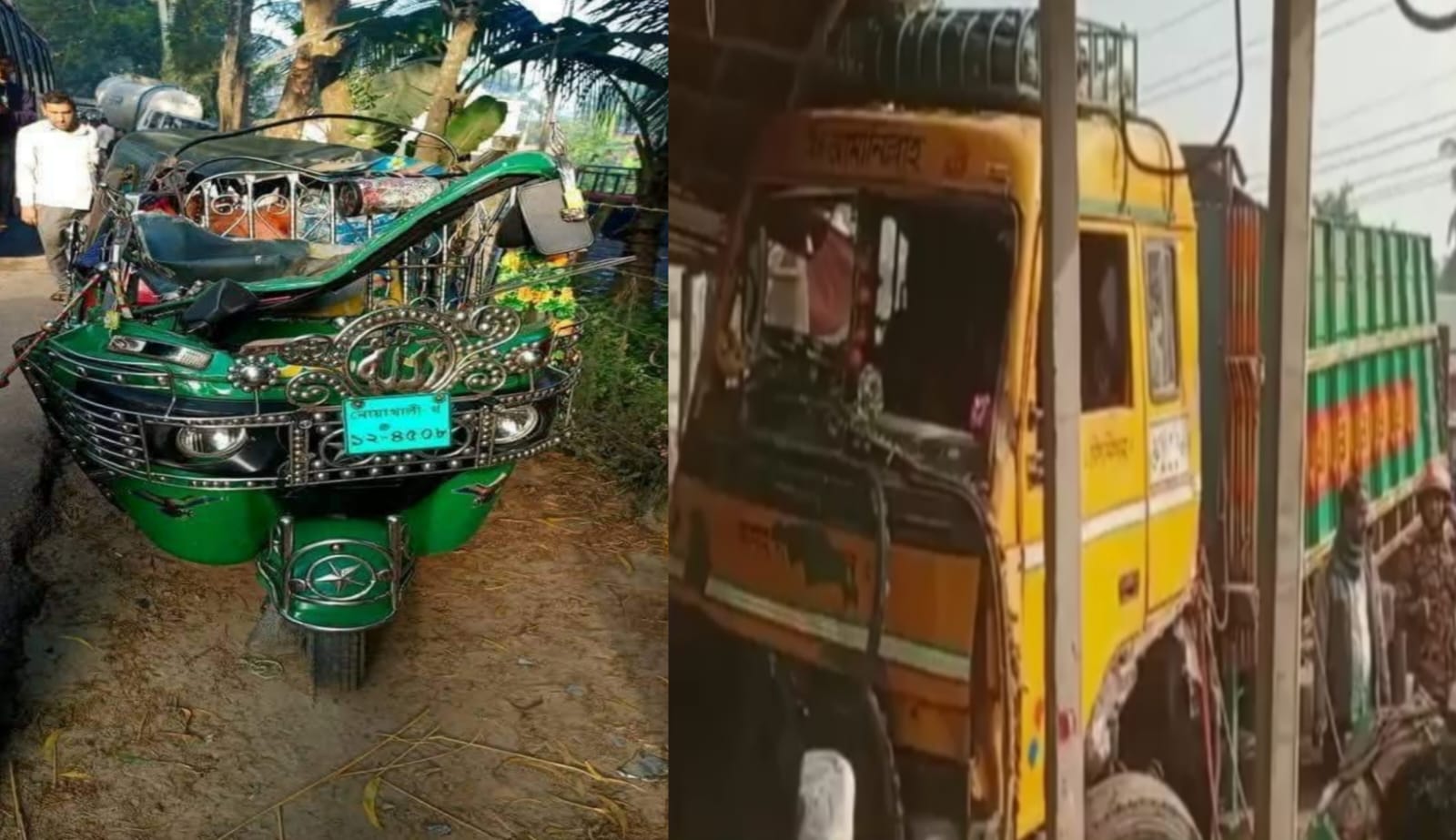 রামগতি সড়কে ট্রাক-সিএনজি সংঘর্ষে ১জন নিহত, দুই শিক্ষার্থীসহ আহত ৬