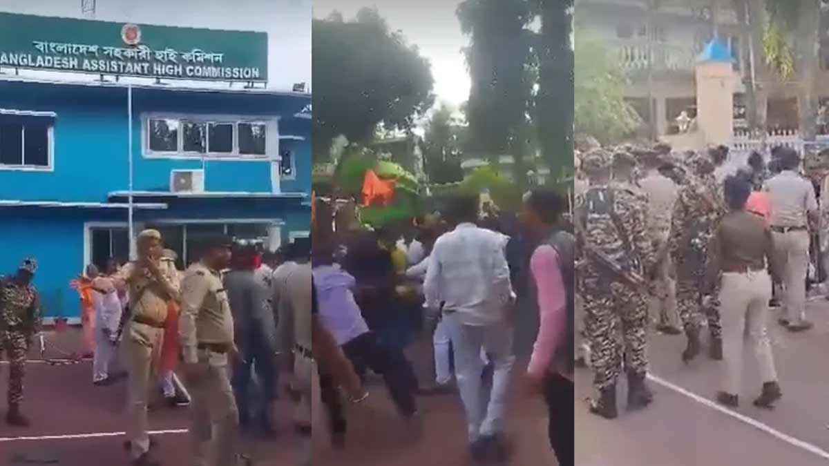 আগরতলায় বাংলাদেশ মিশনে হামলায় ৩ পুলিশ বরখাস্ত, গ্রেফতার ৭