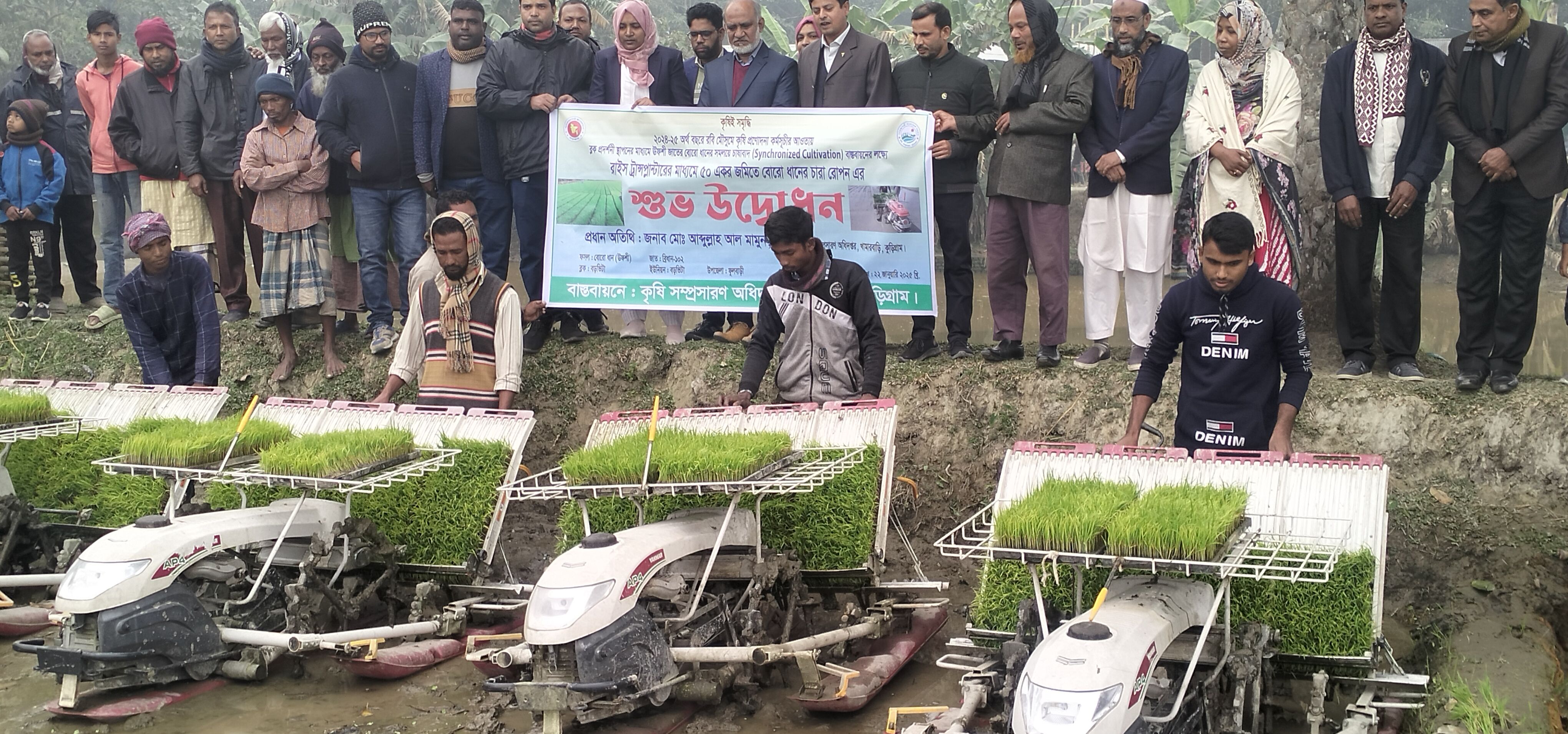 ফুলবাড়ীতে তীব্র শীতের মাঝে বোরো চাষাবাদের নবযাত্রা