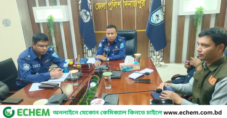 দিনাজপুরের নবাগত পুলিশ সুপারের সাথে সাংবাদিকদের মতবিনিময়