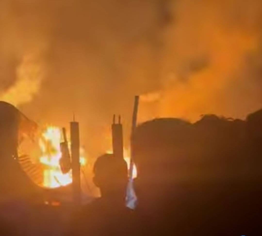 ফরিদপুরে ডুমাইন বাজারে অগ্নিকাণ্ডে ৯ দোকান পুড়ে ছাই