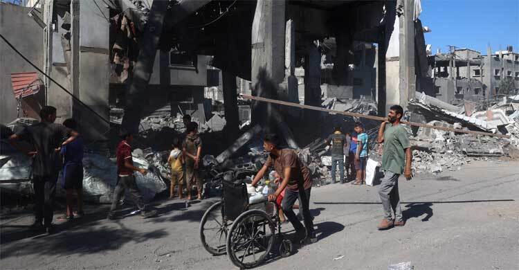 প্রায় দু’সপ্তাহ ধরে গাজায় খাবার-জ্বালানি-ওষুধ সরবরাহে বাধা