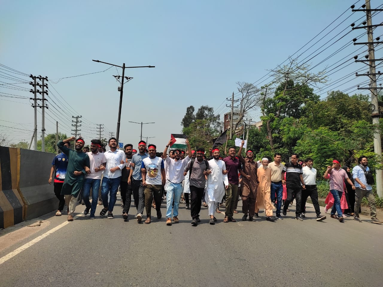 ফিলিস্তিনের সমর্থনে গবিতে সংহতি সমাবেশ, সাম্রাজ্যবাদের বিরুদ্ধে যুদ্ধ ঘোষণা