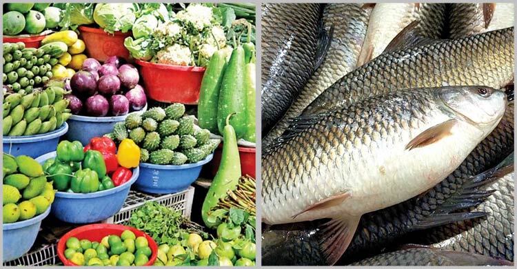 সবজির দাম চড়া, অস্বস্তি মাছের বাজারেও