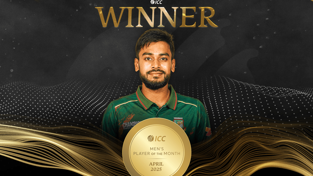সাকিব-মুশফিকের পর আইসিসির সেরা মিরাজ