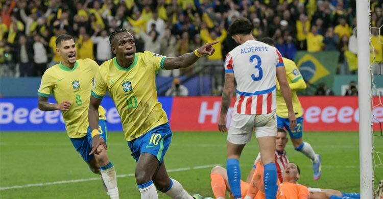 প্যারাগুয়েকে হারিয়ে ২০২৬ বিশ্বকাপে খেলা নিশ্চিত করলো ব্রাজিল