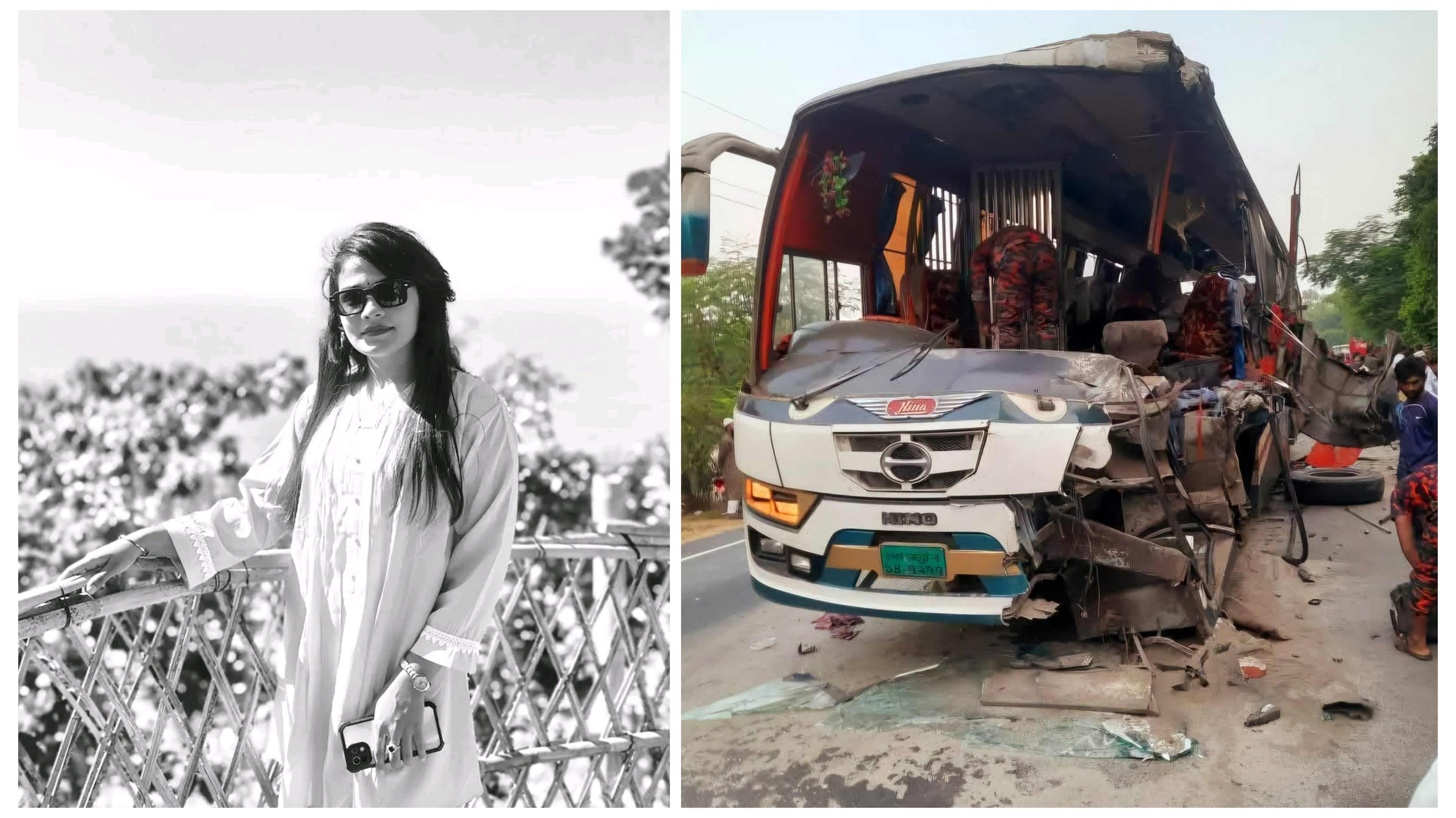 সড়কে নিভে গেল ডিআইইউ শিক্ষার্থী তামান্নার জীবন