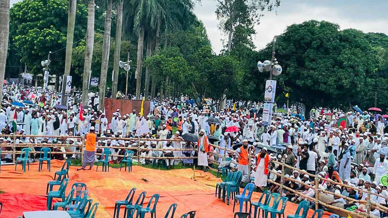 ইসলামী আন্দোলনের মহাসমাবেশের প্রথম অধিবেশন শুরু