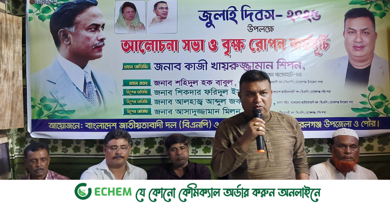 জুলাই বিপ্লব স্মরণে মোরেলগঞ্জে বিএনপির সভা ও বৃক্ষ রোপন