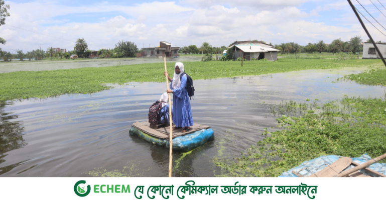 সাতক্ষীরা শহরের নিম্মাঞ্চল প্লাবিত, ক্রমেই পানি বৃদ্ধিতে মানবিক বিপর্যয়ের শঙ্কা