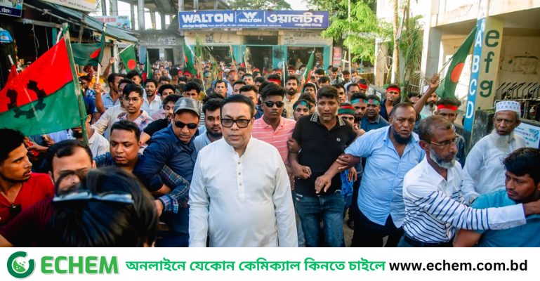 বিএনপি নেতা মিল্টনের নেতৃত্বে সন্দ্বীপে ৩১ দফার লিফলেট বিতরণ