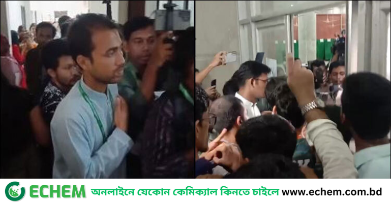 ছাত্রদলের ভিপি-এজিএস প্রার্থীর কেন্দ্রে প্রবেশের চেষ্টা, হট্টগোল