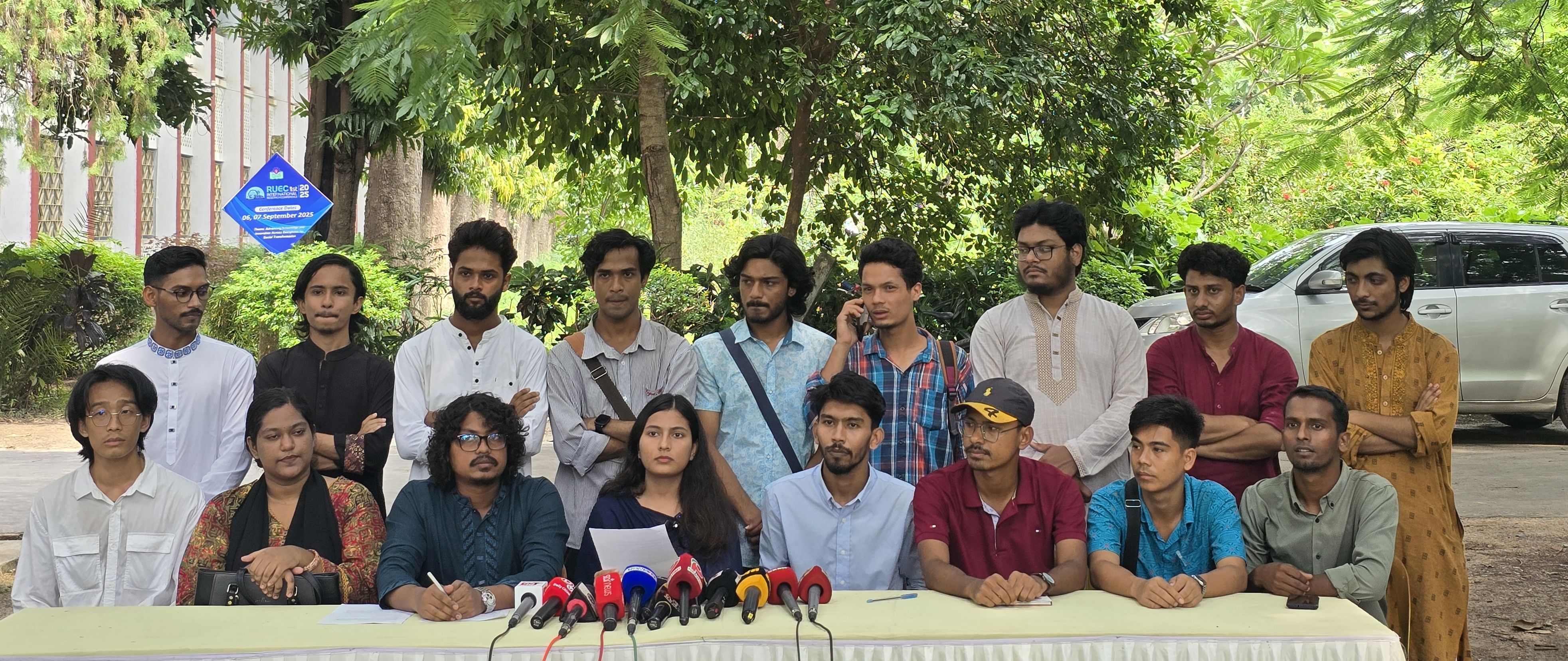 রাকসু নির্বাচনে ‘সর্বজনীন শিক্ষার্থী সংসদ’ নামে প্যানেল ঘোষণা; ভিপি তাসিন, জিএস রাজন