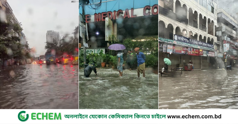 রাত থেকে বৃষ্টি, ঢাকার বিভিন্ন এলাকায় জলাবদ্ধতা