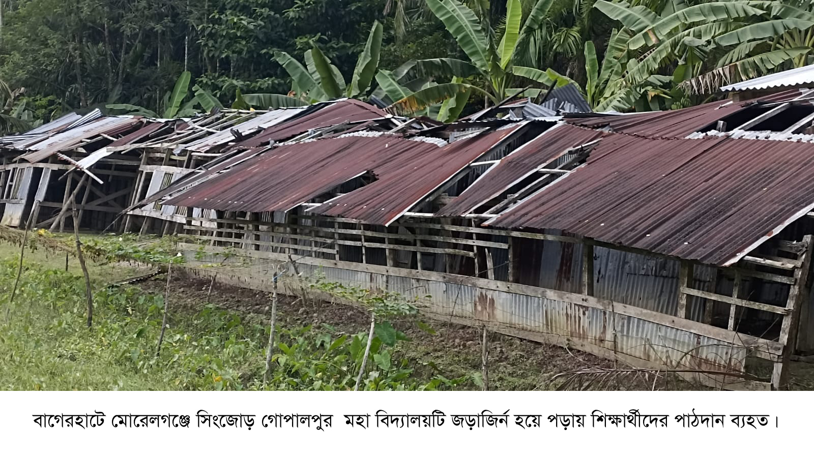 মোরেলগঞ্জে গোপালপুর মহা বিদ্যালয়ের ১৮ পরীক্ষার্থীর একজনও পাশ করেননি