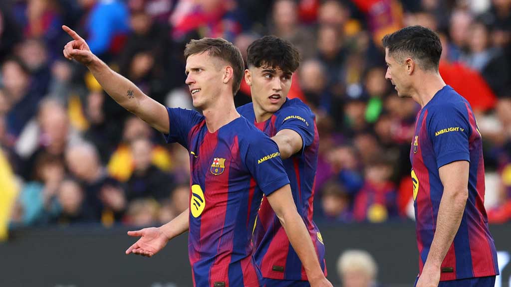 ওলমোর জোড়া গোলে রিয়ালকে হটিয়ে শীর্ষে বার্সেলোনা