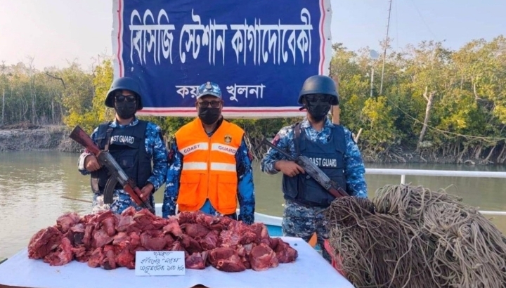 সুন্দরবনে ১০০ কেজি হরিণের মাংসসহ ৪ হাজার মিটার ফাঁদ জব্দ