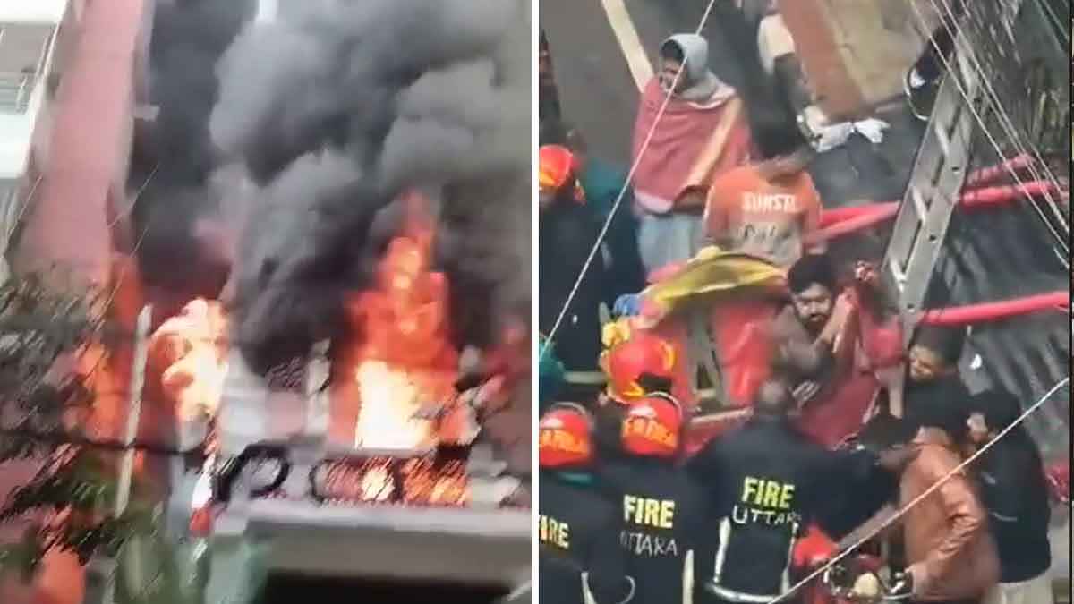 রাজধানীর উত্তরায় আবাসিক ভবনে আগুন, নিহতের সংখ্যা বেড়ে ৬
