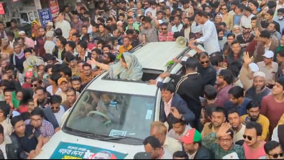 ফরিদপুরে চৌধুরী নায়াব ইউসুফের নির্বাচনী গণমিছিল জনসমুদ্রে পরিণত