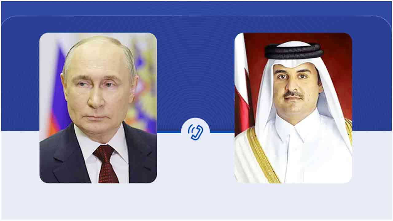 কাতারের আমিরকে টেলিফোন পুতিনের, জানালেন সমর্থন