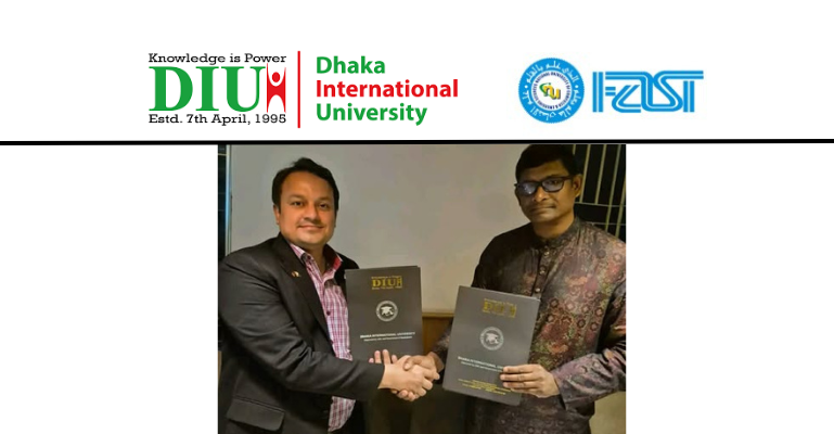 ডিআইইউ ও পাকিস্তানের ফাস্ট-এনইউসিইএসের মধ্যে সমঝোতা স্মারক স্বাক্ষর