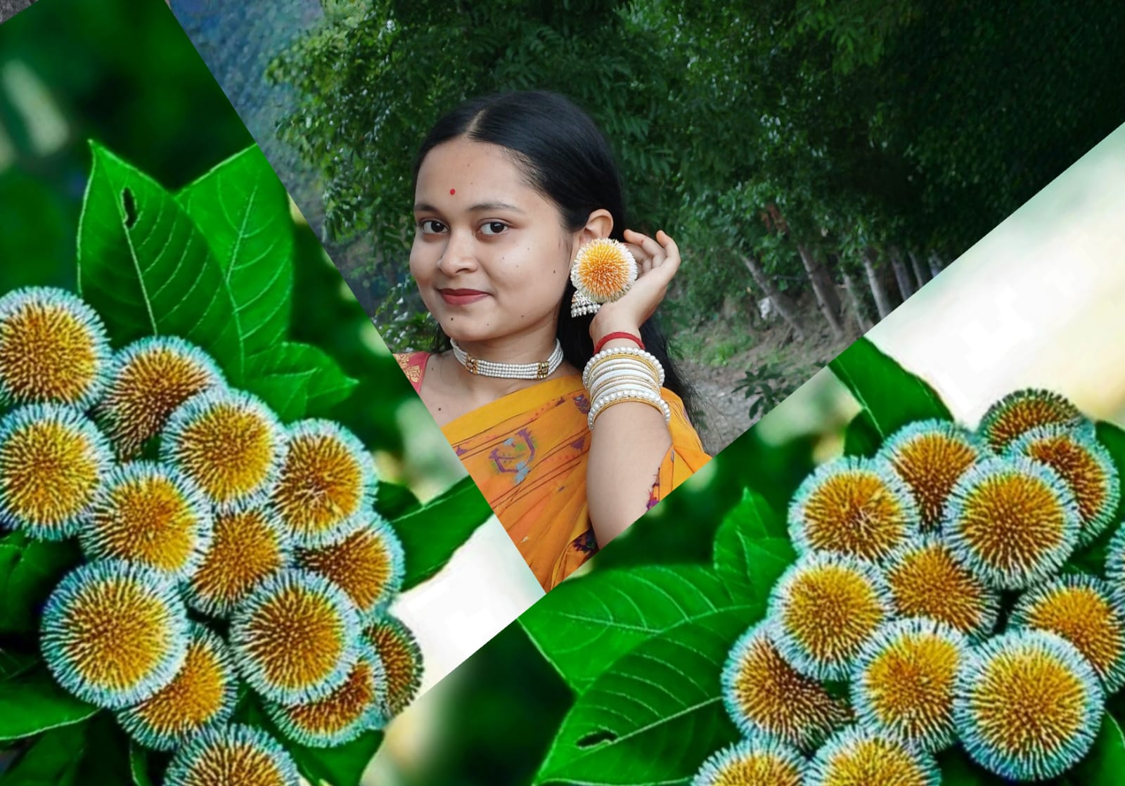 গোপালগঞ্জে বর্ষা উৎসবে মেতেছে কদম ফুল